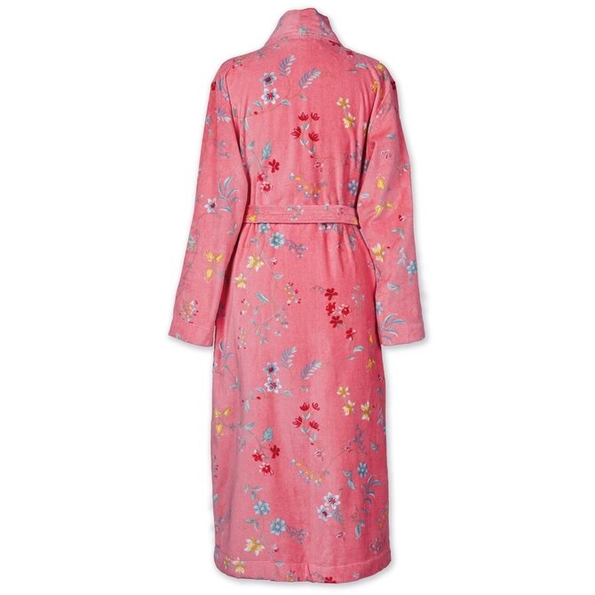 Pip Studio Les Fleurs Bathrobe Pink M