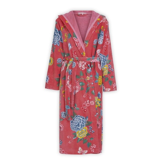 Pip Studio Good Evening Bathrobe Coral XS