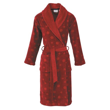 Carl Ross Dames badjas 603210 dark red/deep red 40/42