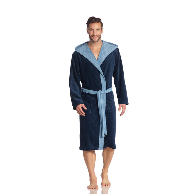 Vossen Badjas Poppy winternight/steelblue  L