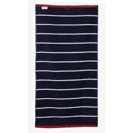 Carl Ross Saunahanddoek 17300 Offwhite/Night Blue 70x200