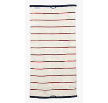 Carl Ross Saunahanddoek 17300 Offwhite/Deep Red 70x200