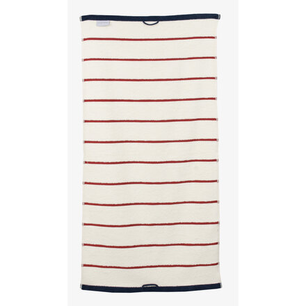 Carl Ross Saunahanddoek 17300 Offwhite/Deep Red 70x200
