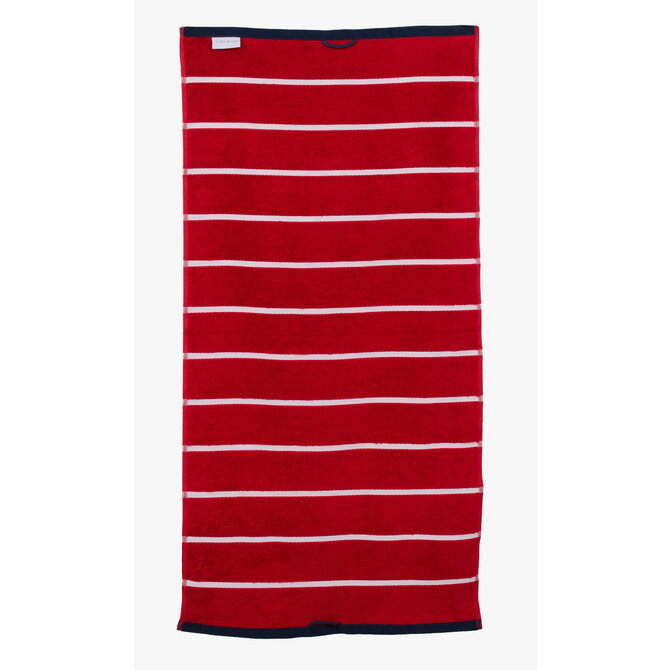 Carl Ross Saunahanddoek 17300 Deep Red/Offwhite 70x200