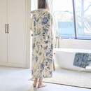 Pip Studio Pip Studio Secret Garden Bathrobe badjas Witblauw L