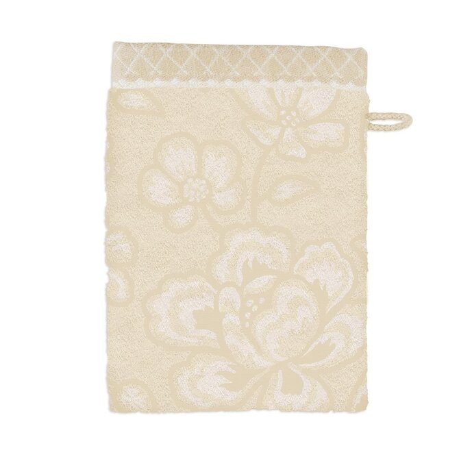 Pip Studio Jasmin Jacquard washandje Zand 16x22 cm Pip Studio Jasmin Jacquard washandje Zand 16x22 cm