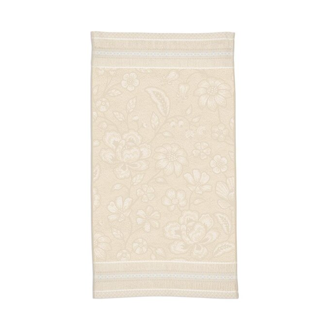 Pip Studio Jasmin Jacquard handdoek Zand 55x100 cm