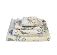 Pip Studio Secret Garden douchelaken Witblauw 70x140 cm