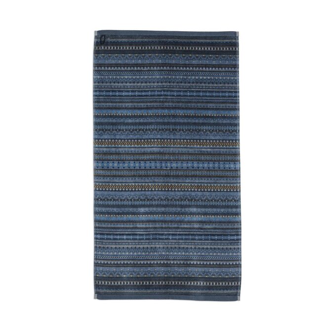 Pip Studio Geometric Print handdoek Donkerblauw 55x100 cm Pip Studio Geometric Print handdoek Donkerblauw 55x100 cm