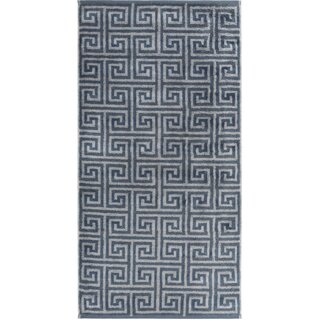 Cawo Noblesse Elegance Allover print Washandje 16/22 nachtblauw