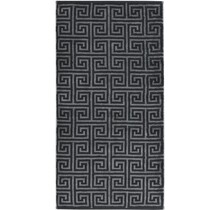 Cawo Noblesse Elegance Allover print Handdoek 50/100 zwart