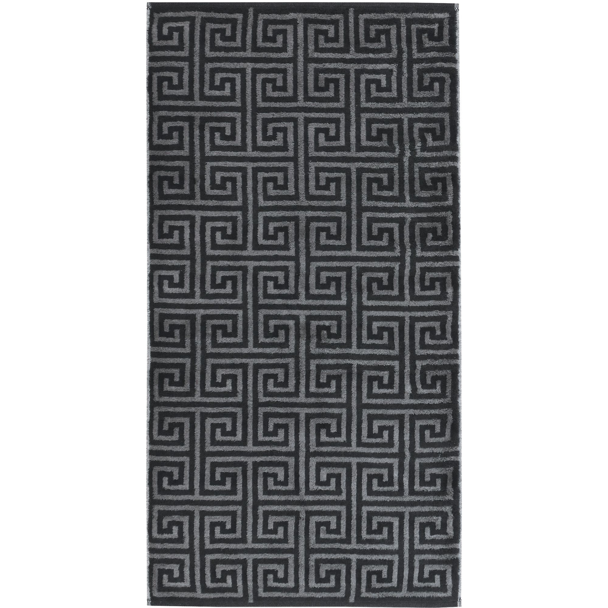 Cawö Cawo Noblesse Elegance Allover print Gastendoekje 30/50 zwart