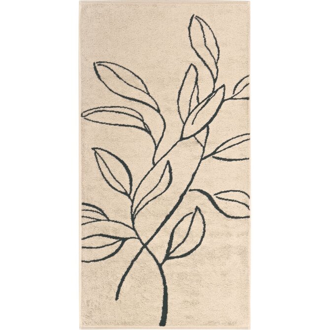Cawo Atelier Floral Handdoek 50/100 beige