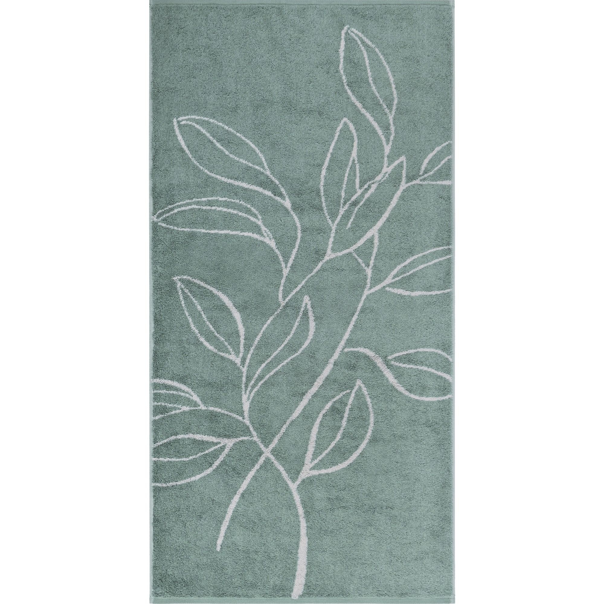 Cawö Cawo Atelier Floral Douchelaken 70/140 fjord
