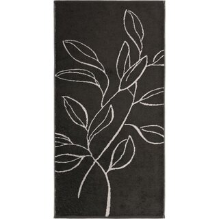 Cawo Atelier Floral Handdoek 50/100 basalt