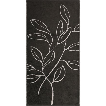 Cawo Atelier Floral Handdoek 50/100 basalt