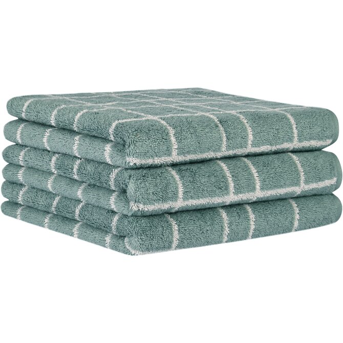 Cawo Atelier Allover print Douchelaken 70/140 fjord