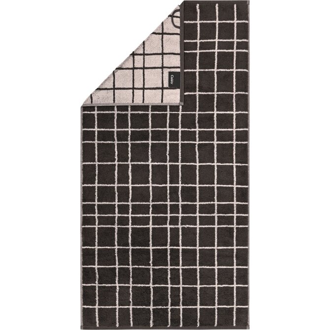Cawo Atelier Allover print Handdoek 50/100 basalt