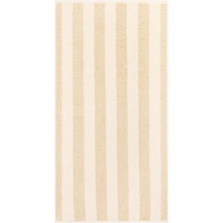 Cawo Pure Strepen Handdoek 50/100 beige