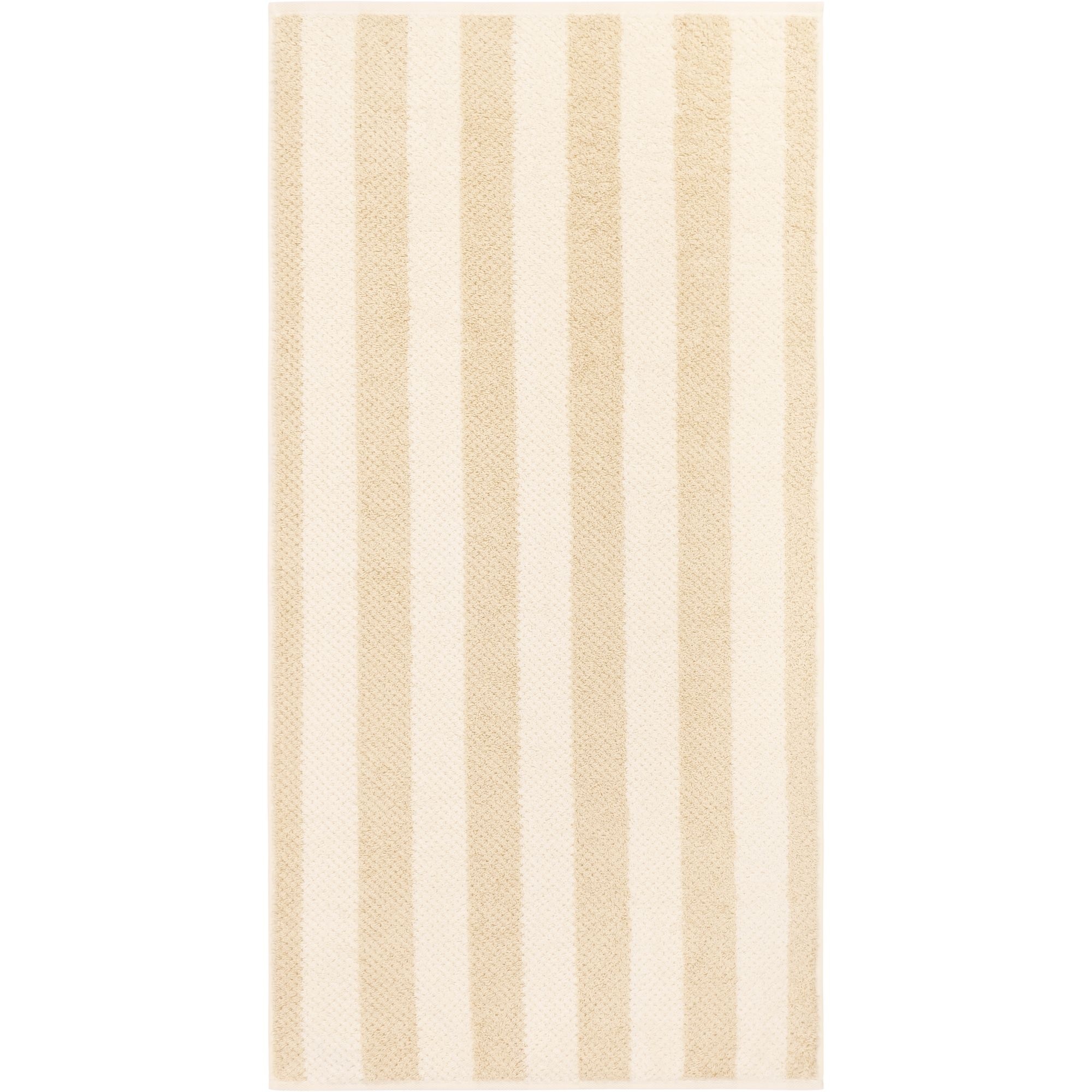 Cawö Cawo Pure Strepen Handdoek 50/100 beige
