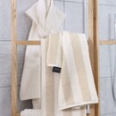 Cawö Cawo Pure Strepen Handdoek 50/100 beige