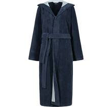 Cawo Dames  Home Badjas met Capuchon Uni 36/38 sea