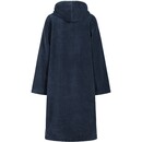 Cawö Cawo Dames  Home Badjas met Capuchon en ritssluiting Doubleface 40/42 sea
