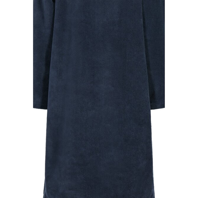 Cawo Dames  Home Badjas met Capuchon en ritssluiting Doubleface 48/50 sea