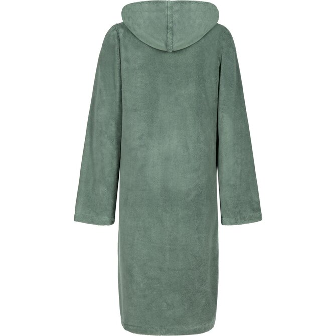 Cawo Dames  Home Badjas met Capuchon en ritssluiting Doubleface 40/42 fjord Cawo Dames  Home Badjas met Capuchon en ritssluiting Doubleface 40/42 fjord