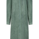 Cawö Cawo Dames  Home Badjas met Capuchon en ritssluiting Doubleface 48/50 fjord