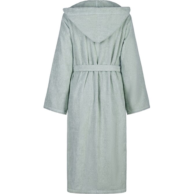 Cawo Dames  Home Badjas met Capuchon Uni M eukalyptus