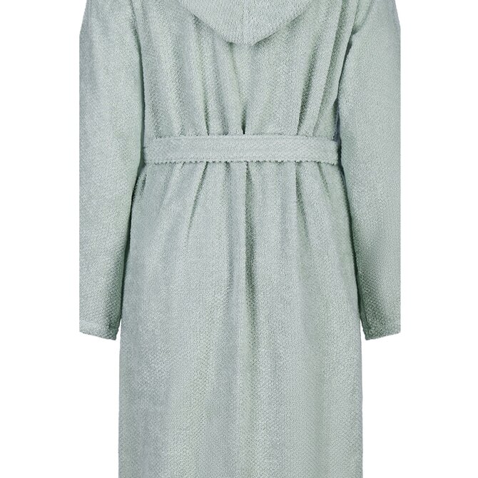 Cawo Dames  Home Badjas met Capuchon Uni M eukalyptus