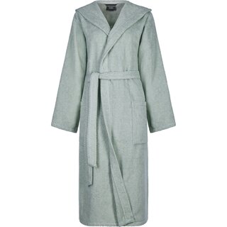 Cawo Dames Home Badjas met Capuchon Uni 5223 XL eukalyptus