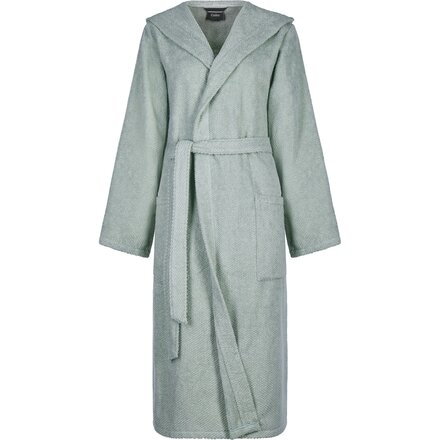 Cawo Dames Home Badjas met Capuchon Uni 5223 XL eukalyptus