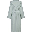 Cawö Cawo Dames  Home Badjas met Capuchon Uni XL eukalyptus
