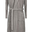 Cawö Cawo Heren  Home Badjas met Sjaalkraag Uni 58 6508 graphit