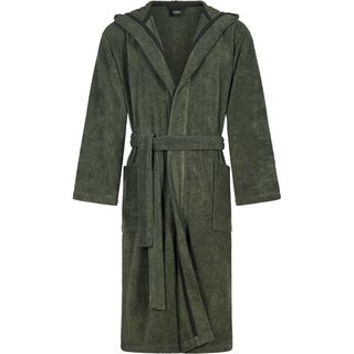 Cawo Heren Home Badjas met Capuchon Uni 829 XL field