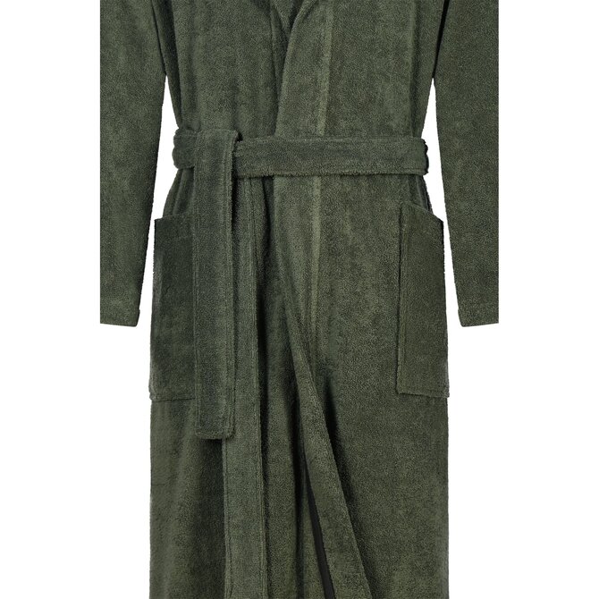 Cawo Heren  Home Badjas met Capuchon Uni XL field