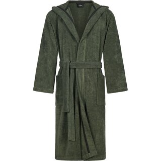 Cawo Heren Home Badjas met Capuchon Uni 829 XXL field