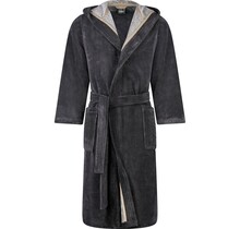 Cawo Heren  Home Badjas met Capuchon Doubleface 50/52 stone