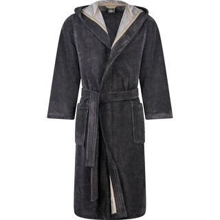 Cawo Heren Home Badjas met Capuchon Doubleface 831 54/56 stone