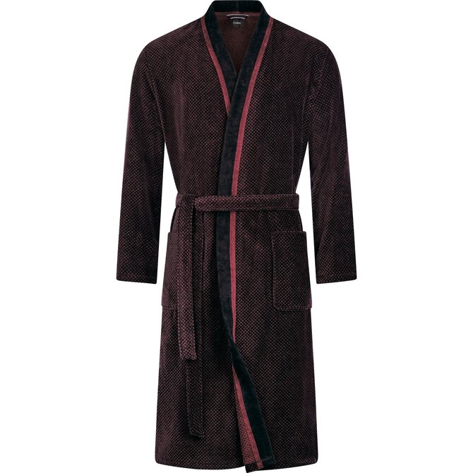Cawo Heren  Home Kimono  52 rood-zwart