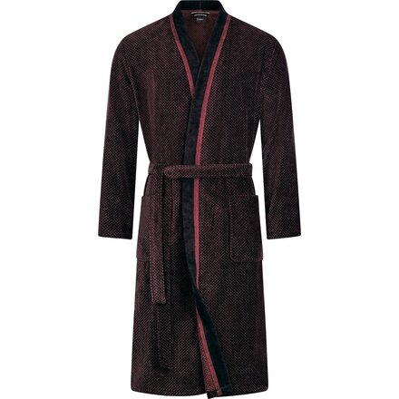 Cawo Heren Home Kimono 58 4839 rood-zwart