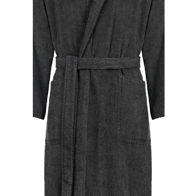 Cawo Heren  Home Badjas met Capuchon Uni M basalt