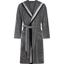 Cawö Cawo Heren  Home Badjas met Capuchon  58 natuur-zwart