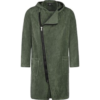 Cawo Heren Home Basjas met rits Uni 6516 M field-zwart