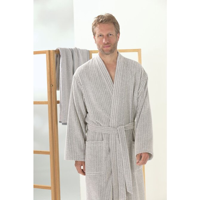 Cawo Heren  Home Kimono, extra licht  L natur-stein Cawo Heren  Home Kimono, extra licht  L natur-stein