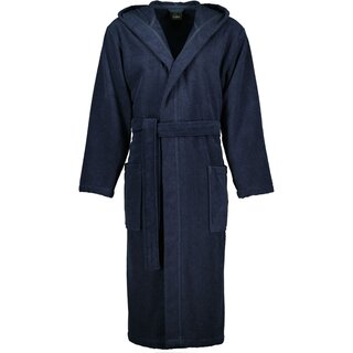 Cawo Heren Home Badjas met Capuchon Uni 842 5XL blauw