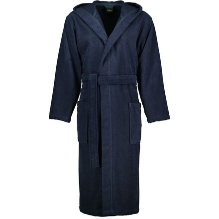 Cawo Heren Home Badjas met Capuchon Uni 842 5XL blauw