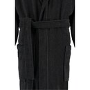 Cawö Cawo Heren  Home Badjas met Capuchon Uni 4XL lava